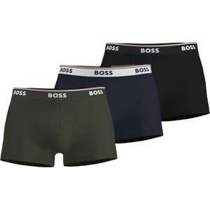 HUGO BOSS - Power - Boxershorts - Zwart - Olijfgroen - Blauw - 3-pack