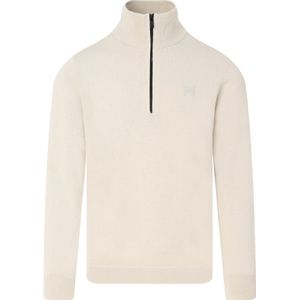 BOSS Kanobix Half Zip Trui Ecru - Heren - Schipperstrui