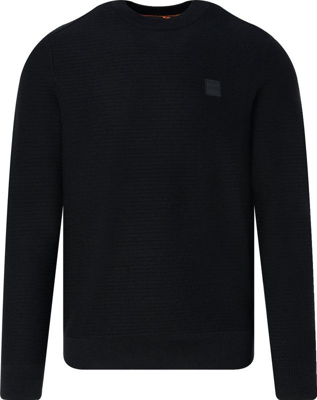 Hugo Boss - Trui - Zwart - 95% Katoen 5% Kasjmier