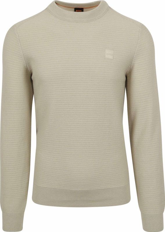 Hugo Boss - Sweatshirt - Beige - Katoen