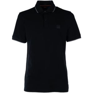 Hugo Boss - Katoenen Poloshirt - Zwart - Korte Mouwen