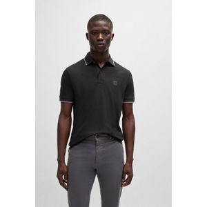 BOSS - Poloshirt - Zwart - Katoen - Met BOSS Badge