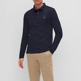 Hugo Boss - Passerby Slim Fit Polo - Lange Mouw - Katoen - Groen