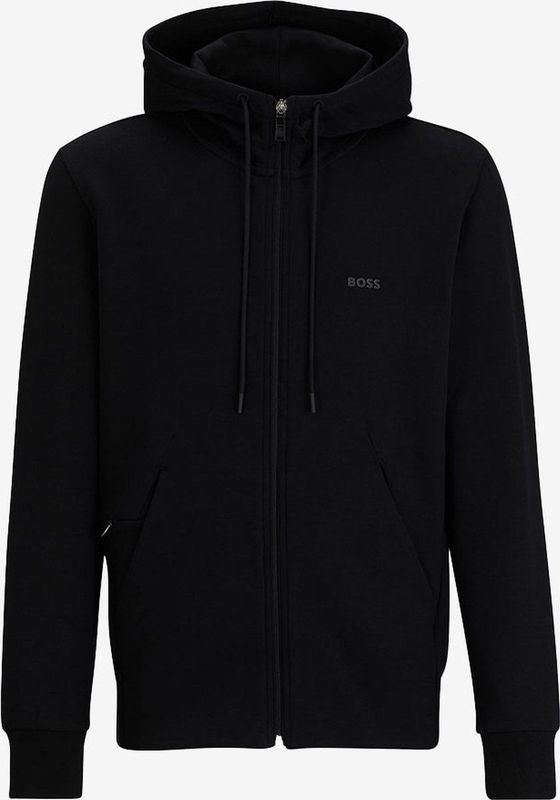 Model - Sweatvest - Black - Met Capuchon - Ritszakken