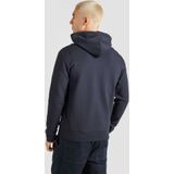 BOSS GREEN - Saggy - Capuchonsweatvest - Dark Blue - Met Trekkoord