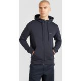 BOSS GREEN - Saggy - Capuchonsweatvest - Dark Blue - Met Trekkoord