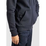 BOSS GREEN - Saggy - Capuchonsweatvest - Dark Blue - Met Trekkoord