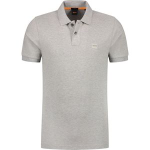 BOSS Orange - Poloshirt - Effen - Katoenmix - Slim Fit - Logodetail