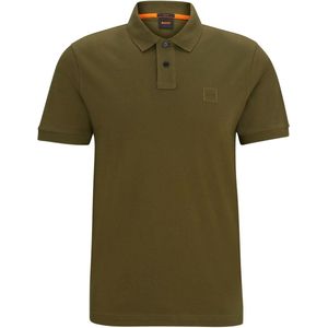 Boss, Tops, Heren, Bruin, 3Xl, Katoen, Bruine Polo Passenger Korte Mouw Shirt