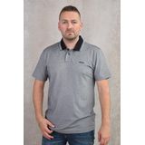 Polo van katoenpiqué met logoprint