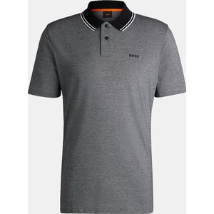 Polo van katoenpiqué met logoprint