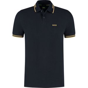Boss Green polo paul donkerblauw slim fit