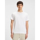 Hugo, Heren, Tops, Wit, Maat: M Katoen,