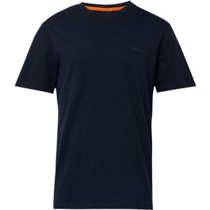 Hugo Boss - T-shirt - Blauw - 100% Katoen - Rechte Pasvorm