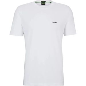 Boss - 10256064 - T-shirt - Zwart - Katoen