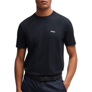Boss - 10256064 - T-shirt - Zwart - Katoen