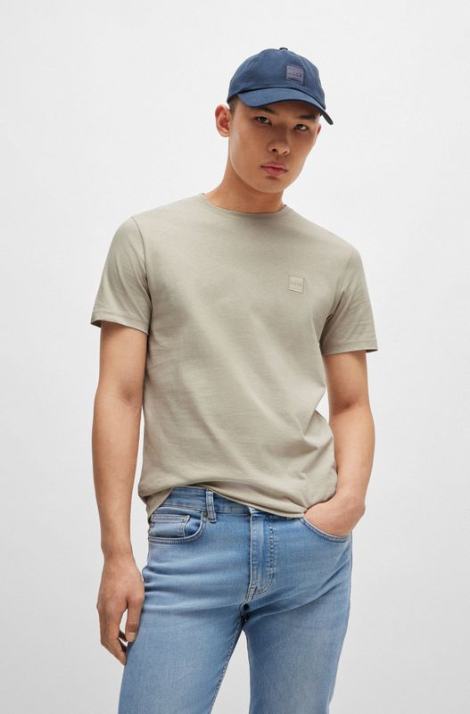 BOSS T-shirt Tales Beige - Heren - Print T-shirts