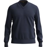 Hugo Boss - Casual VNeck - Sweater - Blauw