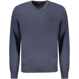 Hugo Boss - Casual VNeck - Sweater - Blauw