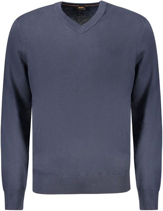 Hugo Boss - Casual VNeck - Sweater - Blauw