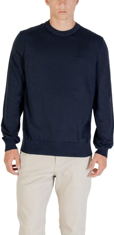 Trui van gebreide katoen met logostiksel