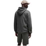 Hoodie - Grijs - Katoen - Geweven Logopatch