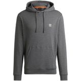 Hoodie - Grijs - Katoen - Geweven Logopatch