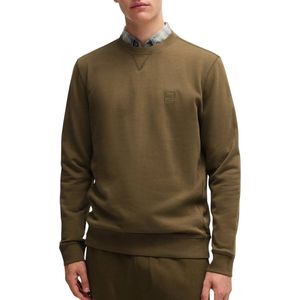 Relaxed-fit sweatshirt van katoenen badstof met logopatch