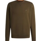Hugo Boss, Sweatshirts & Hoodies, Heren, Groen, S, Katoen, Sweatshirt met ronde hals