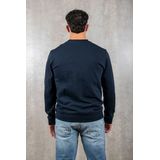 BOSS Orange - Trui - Blauw - 100% Katoen