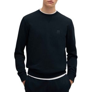 BOSS Orange - Trui - Blauw - 100% Katoen