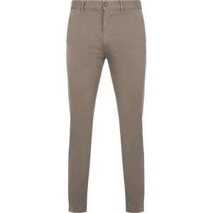 BOSS - Regular-rise Chino Broeken - Stretch Satin - Slim Fit - Zwart