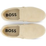 Hugo Boss sneakers instappers beige effen leer