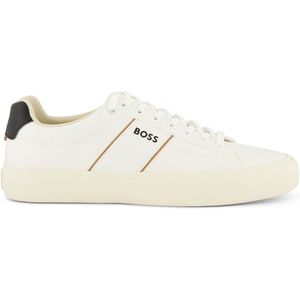 Boss Aiden_tenn Sneakers - Leatherlook - Heren - Wit - Maat 42