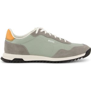 Hugo Boss sneaker laag grijs leer