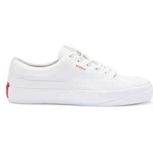 HUGO Dyer Tenn Lowtop sneakers voor heren, met logo-veters, maat, White100, 39 EU