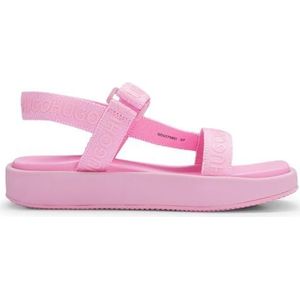 Sandalen met tweedelig logo en logobandjes