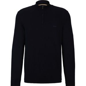 Boss - Padro - Gebreide Trui - Blauw - 100% Katoen