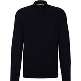 Boss - Padro - Gebreide Trui - Blauw - 100% Katoen