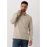 BOSS Passerby Polo Ecru Heren Longsleeve polo