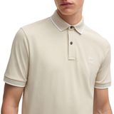 Hugo Boss Orange - Polo - Beige - Katoen/Elastaan