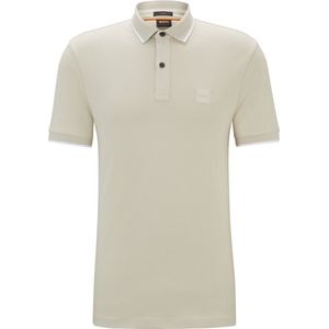 Hugo Boss Orange - Polo - Beige - Katoen/Elastaan