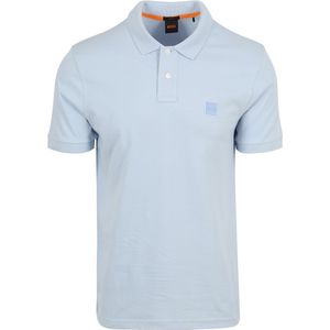 Hugo Boss - Slim Fit Polo Shirt - Blauw - Katoen - Met Logo