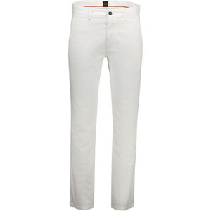 Hugo Boss - Chino Slim Fit - Wit - 97% Katoen, 3% Elastaan