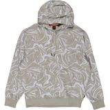 Hugo - Cotton Capshirt - Sweatshirt - Beige - Hooded - Lange Mouwen