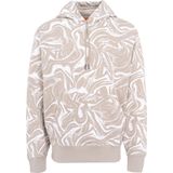 Hugo - Cotton Capshirt - Sweatshirt - Beige - Hooded - Lange Mouwen