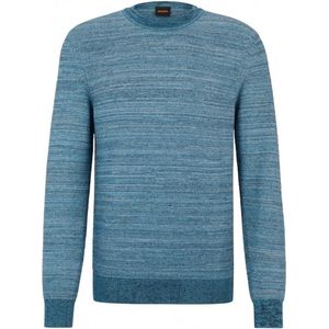 BOSS - Aspok - Pullover - Blauw - Katoen