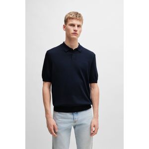 BOSS Orange - Asac_P Poloshirt - Donkerblauw - Katoen/Kapok