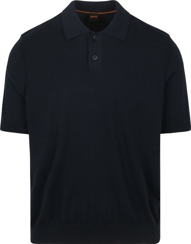 BOSS Orange - Asac P - Poloshirt - Donkerblauw - Katoen/Kapok