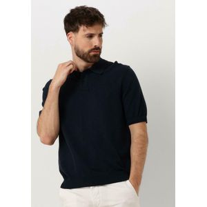 BOSS Orange - Asac P - Poloshirt - Donkerblauw - 85% Katoen, 15% Kapok